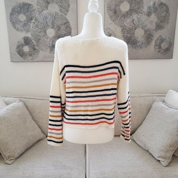 Lovestitch Sera Striped Knit Pullover sz Sm - Picture 6 of 11